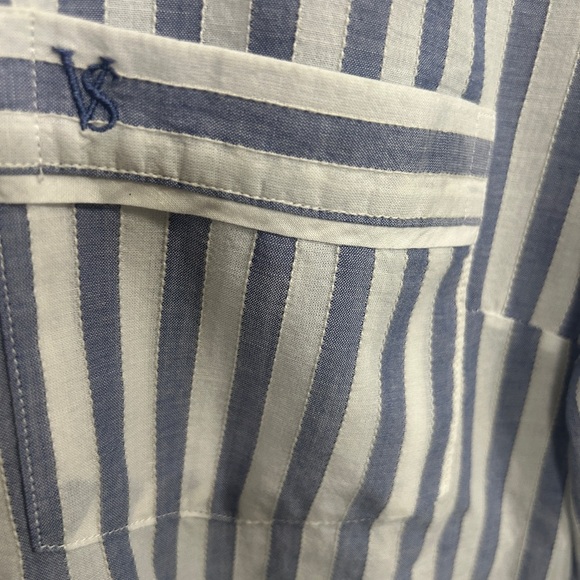 Excellent Condition Victoria's Secret size Large  Blue and White Stripe gown - Picture 5 of 11